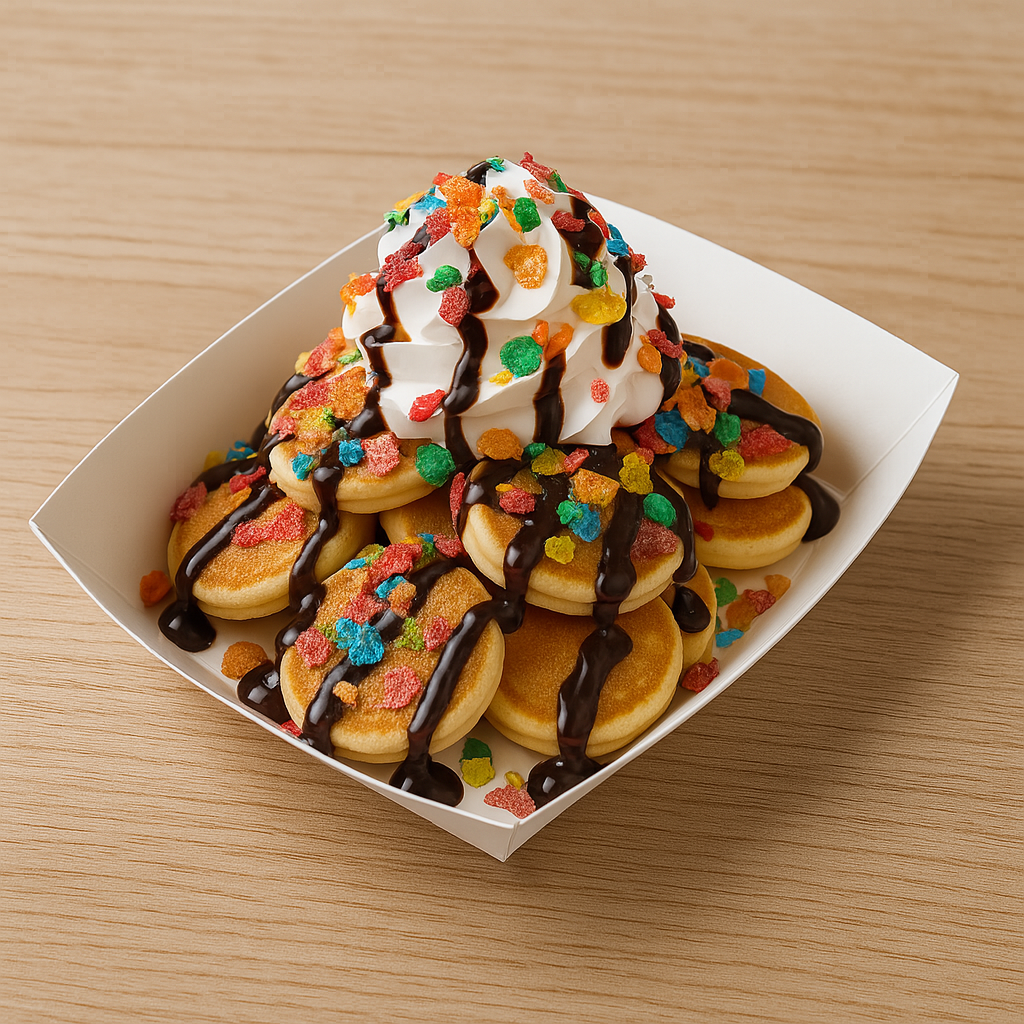 demo_the_guzzle_hut_mini_pancakes_fruity_pebbles_cereal_cream_chocolate_syrup